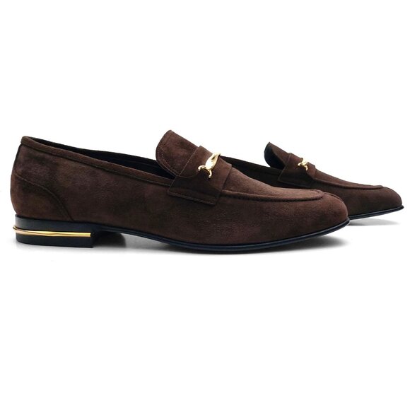 Bally Genos Brown New Samantha 50 Goat Suede Loafers US 10 (0536) main image 5